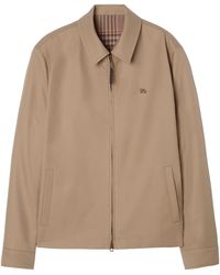 Burberry - Gabardine Reversible Bloomsbury Harrington Jacket - Lyst