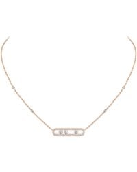 Messika - Move Classique And Diamond Pavé Necklace - Lyst