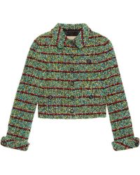 Gucci - Tweed Cropped Jacket - Lyst