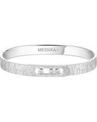 Messika - Move Noa Diamond And Chiselled Bangle - Lyst