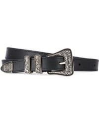 The Kooples - Thin Leather Belt - Lyst