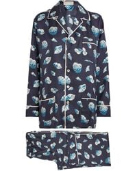 Olivia Von Halle - Silk Yves Nautilus Pyjama Set - Lyst