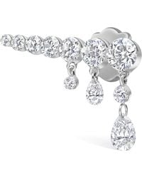 Maria Tash - Invisible Set Diamond Crescendo Bar Threaded Stud Earring Right - Lyst