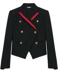 McQueen - Wool Double-Breasted Jacket - Lyst