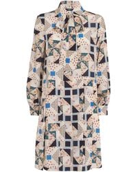 ワンピース MAX MARA PRINTED STRETCH LYOCELL LUCAS MINI DRESS Weekend Max Mara Printed Stretch Lyocell Lucas Mini Dress