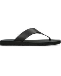 The Row - Dune Classic Ginza Leather Flip Flops - Lyst