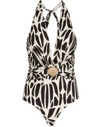 PATBO - Plunge One-piece Swimsuit - Lyst