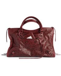 Balenciaga - Medium Lambskin Le City Top-Handle Bag - Lyst