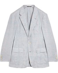 dunhill - Linen Single-Breasted Blazer - Lyst