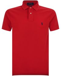 Polo Ralph Lauren - Cotton Mesh Slim-fit Polo Shirt - Lyst
