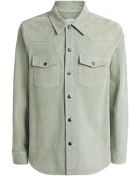 Paul Smith - Suede Slim Overshirt - Lyst