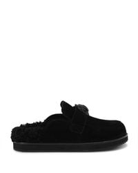 Kurt Geiger - Suede Eagle Clog Mules - Lyst