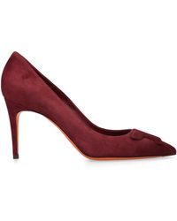 Santoni - Suede Sibille Pumps 85 - Lyst