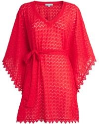 Melissa Odabash - Crochet Tie-Waist Petra Kaftan - Lyst