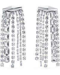 Jimmy Choo - Crystal-Embellished Zandra Earrings - Lyst