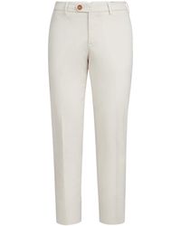 Brunello Cucinelli - Pima Cotton Comfort Gabardine Trousers - Lyst