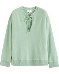 Chinti & Parker - Cashmere Split-neck Sweater - Lyst