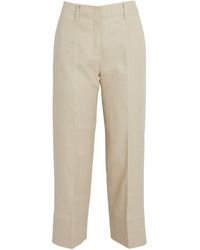 Max Mara - Linen-blend Tailored Trousers - Lyst