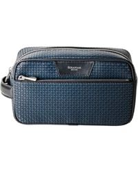Serapian - Coated Canvas-Leather Wash Bag - Lyst