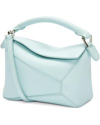 Loewe - Small Leather Puzzle Edge Top-handle Bag - Lyst