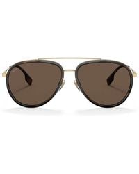 Burberry - Oliver Aviator Sunglasses - Lyst