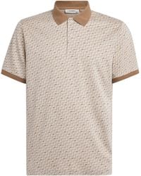 J.Lindeberg - Cotton Jacquard Devon Polo Shirt - Lyst