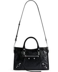 Balenciaga - Small Leather Le City Top-Handle Bag - Lyst