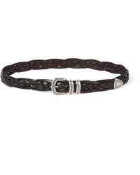 Brunello Cucinelli - Calfskin Woven Belt - Lyst