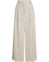 Brunello Cucinelli - Linen Sequinned Maxi Skirt - Lyst