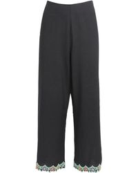 RIXO London - Embroidered Iveta Daisy Trousers - Lyst