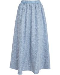 Sandro - Sequin Stripe Maxi Skirt - Lyst