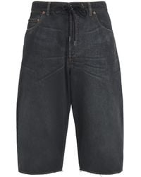 MM6 by Maison Margiela - Denim Drawstring Shorts - Lyst