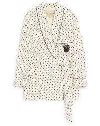 Valentino - Embroidered Polka Dot Jacket - Lyst