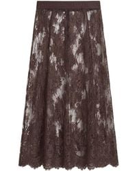 AllSaints - Lace Arran Maxi Skirt - Lyst