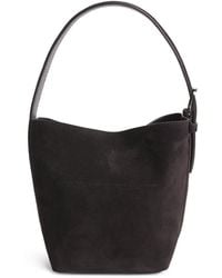 TOTEME - Small Suede Belted Tote Bag - Lyst