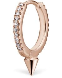 Maria Tash - Single Short Spike Diamond Eternity Hoop Earring - Lyst
