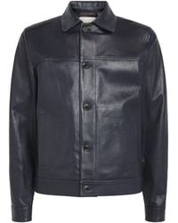 Jacob Cohen - Leather Trucker Jacket - Lyst