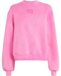 Alexander Wang - Cotton-Blend Logo Sweatshirt - Lyst