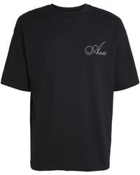 Amiri - Cotton Crystal Logo T-Shirt - Lyst