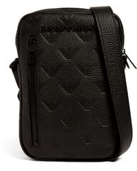 Emporio Armani - Leather Logo Cross-body Bag - Lyst