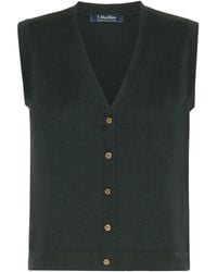 Max Mara - Cotton-Cashmere-Silk Sweater Vest - Lyst