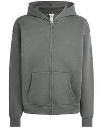 Skims - Fleece Lounge Relaxed Zip-Up Hoodie - Lyst