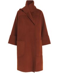 Wolk Morais - Cashmere Cunardier High Neck Coat - Lyst