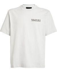 Amiri - Baroque Logo T-shirt - Lyst