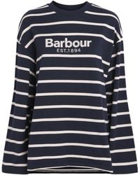 Barbour - Cotton Logo Sweatshirt - Lyst