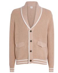 Eleventy - Cotton Shawl Cardigan - Lyst