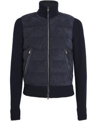 Tom Ford - Leather-Trimmed Cotton Zip-Up Jacket - Lyst