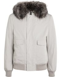 Yves Salomon - Fur-Trim Bomber Jacket - Lyst