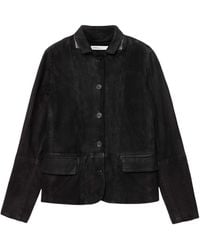 AllSaints - Suede Surveya Blazer - Lyst