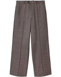 AllSaints - Wool-Blend Check Clover Trousers - Lyst